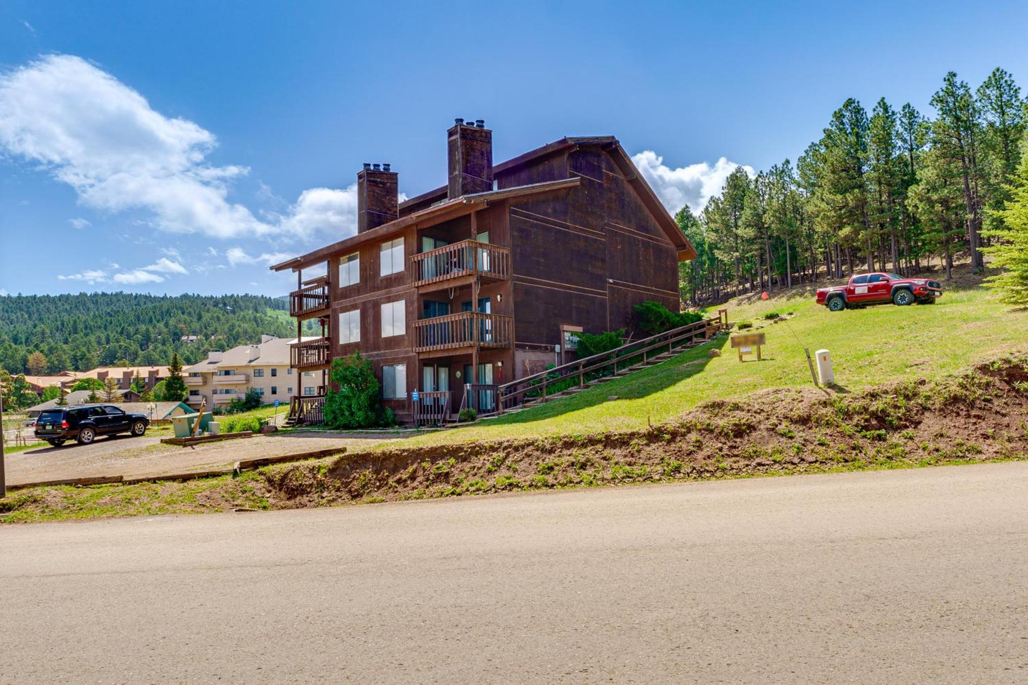 Angel Fire Mountain Condo Steps To Ski Resort! Dış mekan fotoğraf